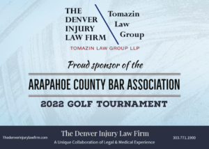 Tomazin Law Group Sponsored The Arapahoe County Bar Association Golf Tournament 